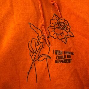 Orange Broken Promises Hoodie